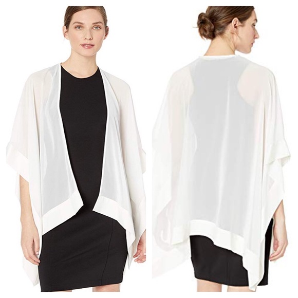 KARL LAGERFELD PARIS Solid Sheer Shawl - Picture 2 of 8